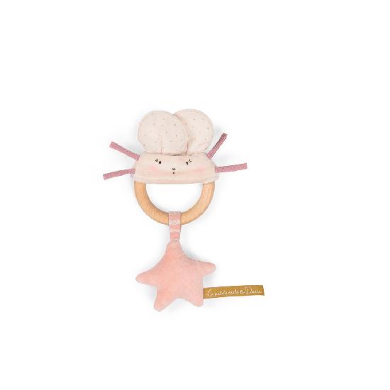 Petite Ecole de Danse - Mouse Wooden Ring Rattle