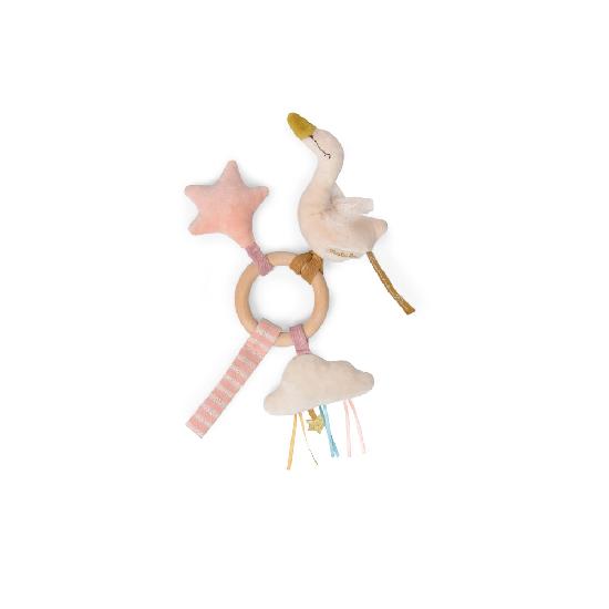 Petite Ecole de Danse - Swan Wooden Ring Rattle