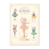 Petite Ecole de Danse - 5 Positions Wall Art 50x70cm