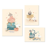 Petite Ecole de Danse - Set of 3 Wall Art