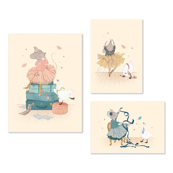 Petite Ecole de Danse - Set of 3 Wall Art