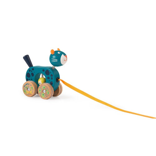 Dans la Jungle - Small Pull Along Panther