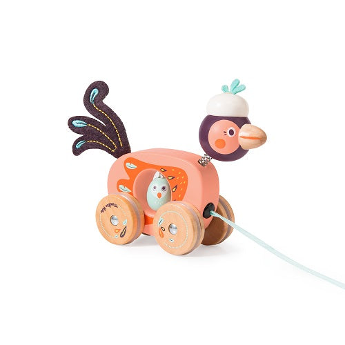 Dans la Jungle - Small Pull Along Bird