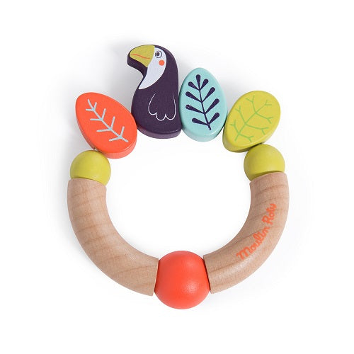 Dans la Jungle - Pakou Wooden Rattle