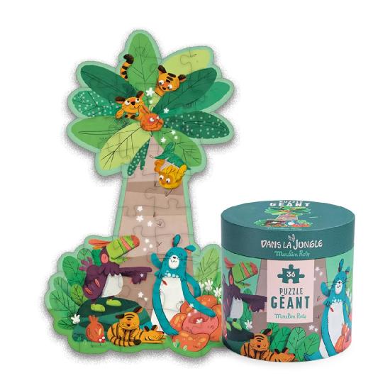 Dans la Jungle - Palm Tree Giant Puzzle 36pcs