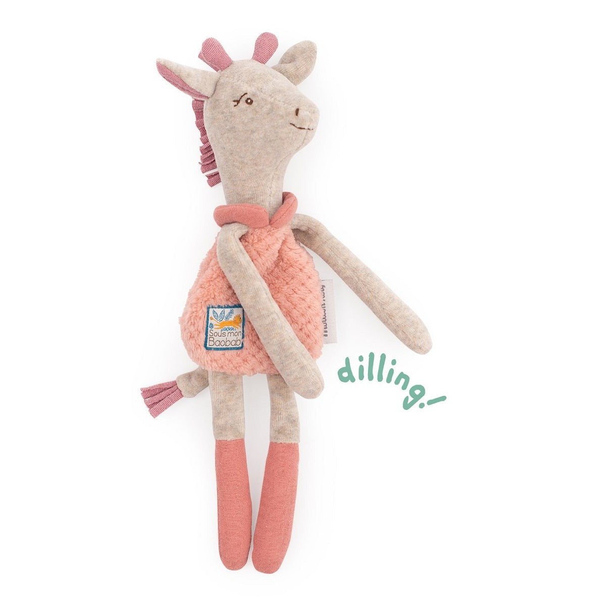 Sous Mon Baobab - Rattle Soft Toy (9 assorted)