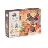 Les Minouchkas - 4 Mini Puzzles A Perfect Day