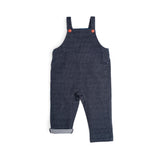 KALIN Denim-Effect Diagonal Fleece Dungarees 24m - Moulin Roty