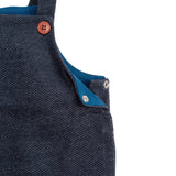 KALIN Denim-Effect Diagonal Fleece Dungarees 24m - Moulin Roty