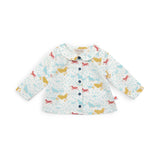 KARINA Blouse with Dogs in the Print 24m - Moulin Roty