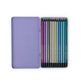 Les Cometes Filantes - 12 Metallic Colouring Pencils