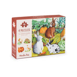 Le Jardinier - Garden Animals Mini Puzzles 4x12pcs