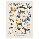Moulin Roty - Tout Autour Du Monde - Affiche Abecedaire FRENCH ONLY / EN FRANCAIS Wall Art 50x70cm