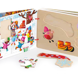 Wooden Puzzle Book, The 4 Seasons by Sophia Touliatou