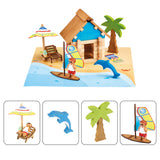 Log Beach House 55 pcs