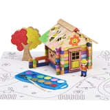 Log House to Paint 85 pcs