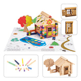Log House to Paint 85 pcs