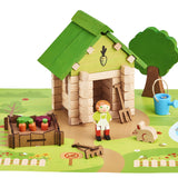 Log Gardener's House 60 pcs