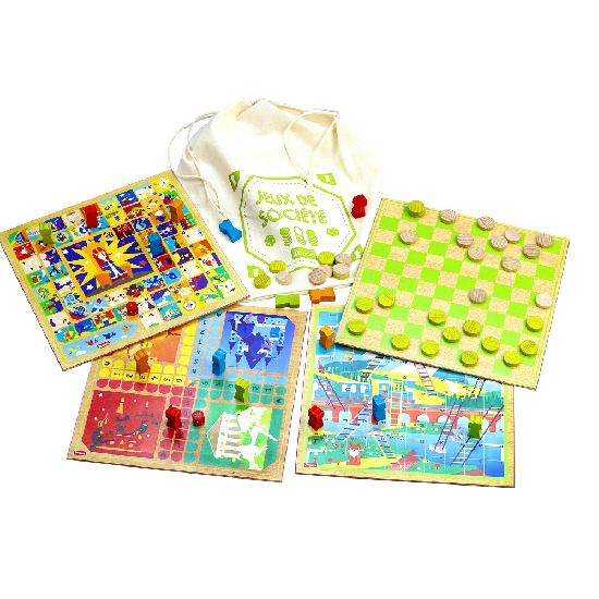 Game - Wood Board Game Set