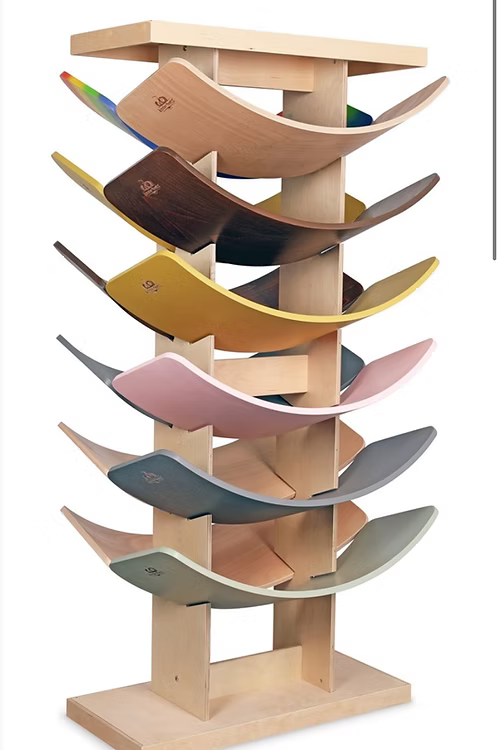 Balance Board Display - Kinderfeets (12 Kinderboards)