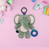 Zoo Crew Elephant Clip & Go Stroller Plush