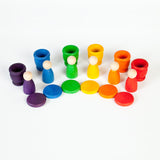 Coloured Nins, Mates/Pots and Coins 18pcs (6 colours)
