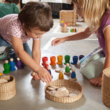 Coloured Nins, Mates/Pots and Coins 18pcs (6 colours)