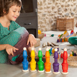 Coloured Nins, Mates/Pots and Coins 18pcs (6 colours)