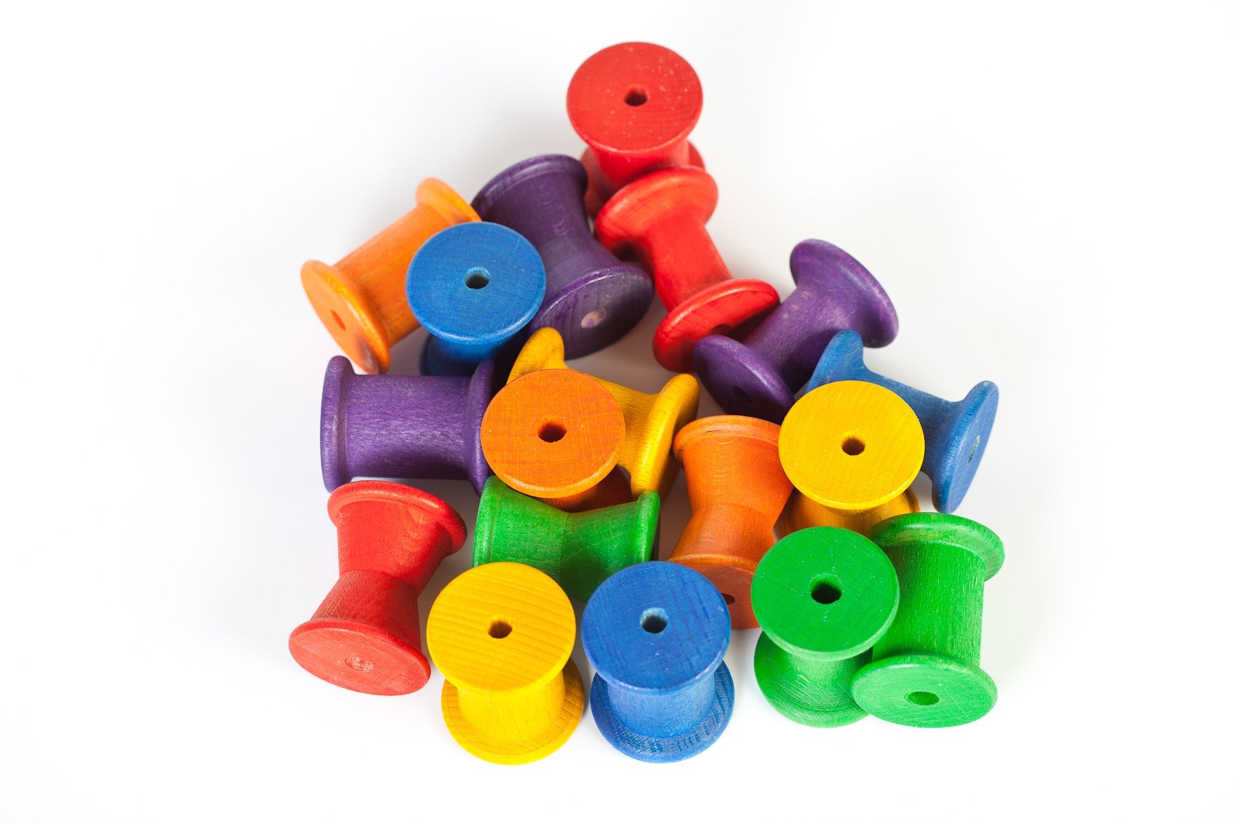 Coloured Spools 18 pcs (6 colours)