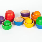 Coloured Bowls and Balls   (6 colours)