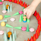 Mandala Cones 36 pcs (Green)