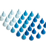 Mandala Raindrops 36 pcs (Blues)