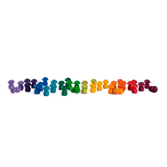 Mandala Rainbow Mushrooms 36pcs (12 colours)