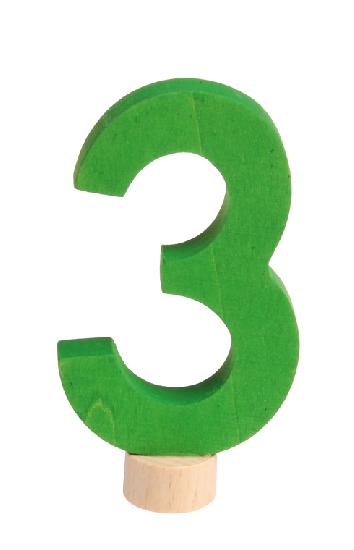Deco Number 3 - Style 2
