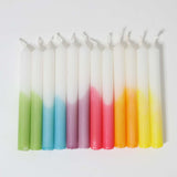 Candles, Celebration Dip-Dye Rainbow 12pcs
