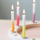 Candles, Celebration Dip-Dye Rainbow 12pcs
