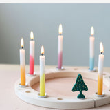 Candles, Celebration Dip-Dye Rainbow 12pcs