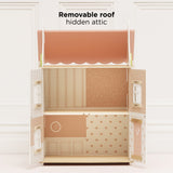 Roseheart Wooden Dolls House with Furniture & Family
