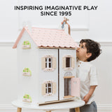 Roseheart Wooden Dolls House with Furniture & Family