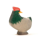Hen Dark head turning