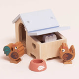 Doll House Chicken Coop Set