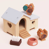 Doll House Chicken Coop Set