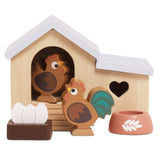 Doll House Chicken Coop Set