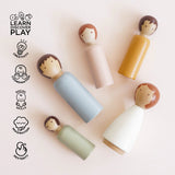 Doll House Dubois Wooden Family