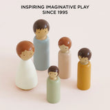 Doll House Dubois Wooden Family