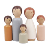 Doll House Wood Doll Family