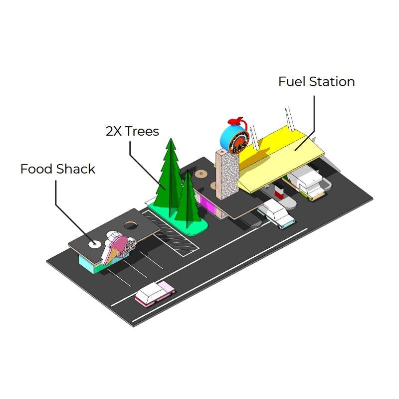 P.O.P. Road Display Fuel Station (NOT for RESALE) - Candylab