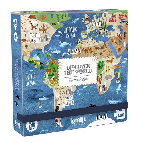 Pocket Puzzle - World 100pc