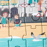 Puzzle - Barcelona Skyline Reversible