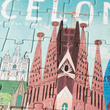 Puzzle - Barcelona Skyline Reversible